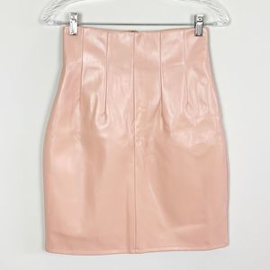 Missguided | NWT super high waist mini skirt nude